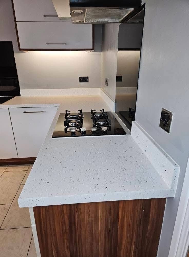 Spray granite kitchen worktop