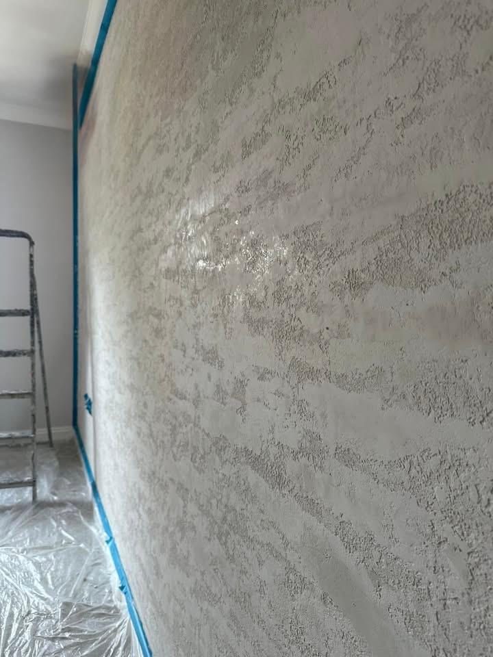 Venetian plaster textured wall finish